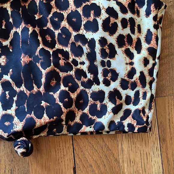 Zaful Swim Tank Top Leopard Print - Picture 4 of 4